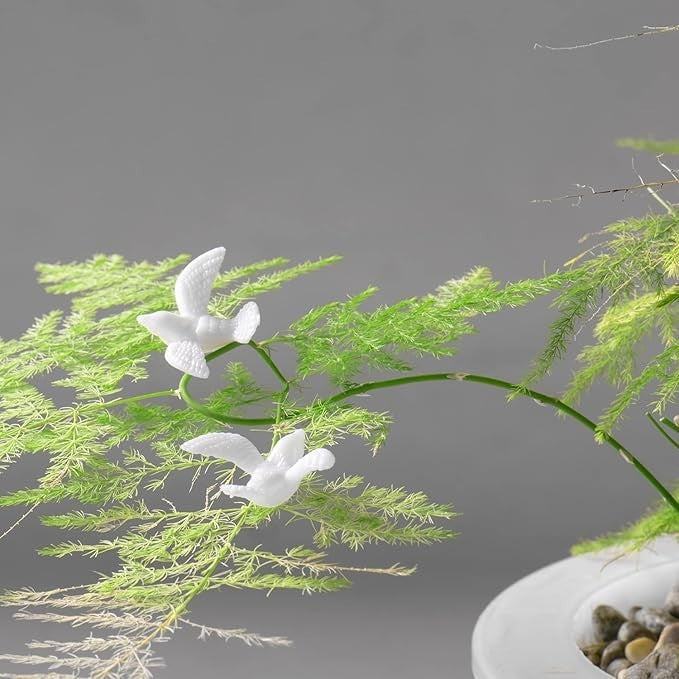 6 Small Doves, Dolls House Miniature, Animals Birds, Dove