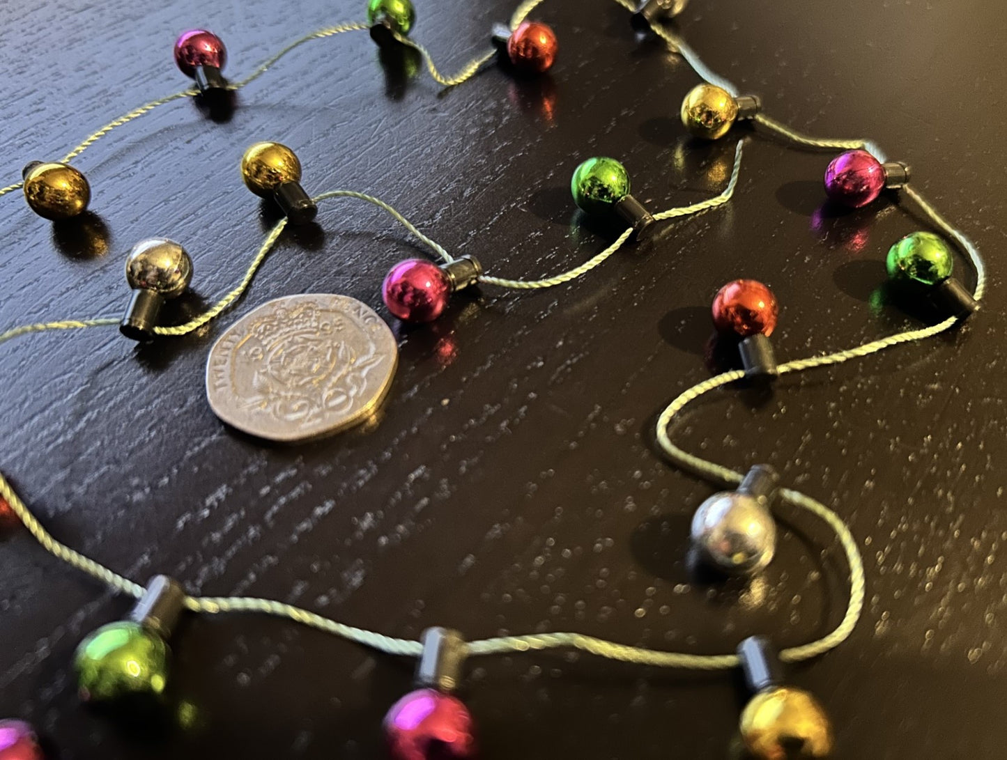 Christmas Tree Garland 2ft, Dolls House Xmas Decorations