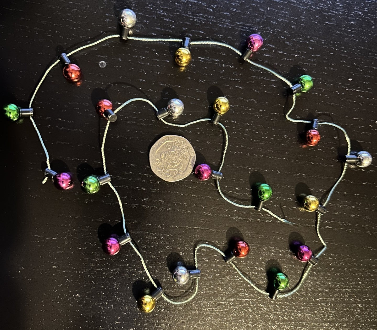 Christmas Tree Garland 2ft, Dolls House Xmas Decorations