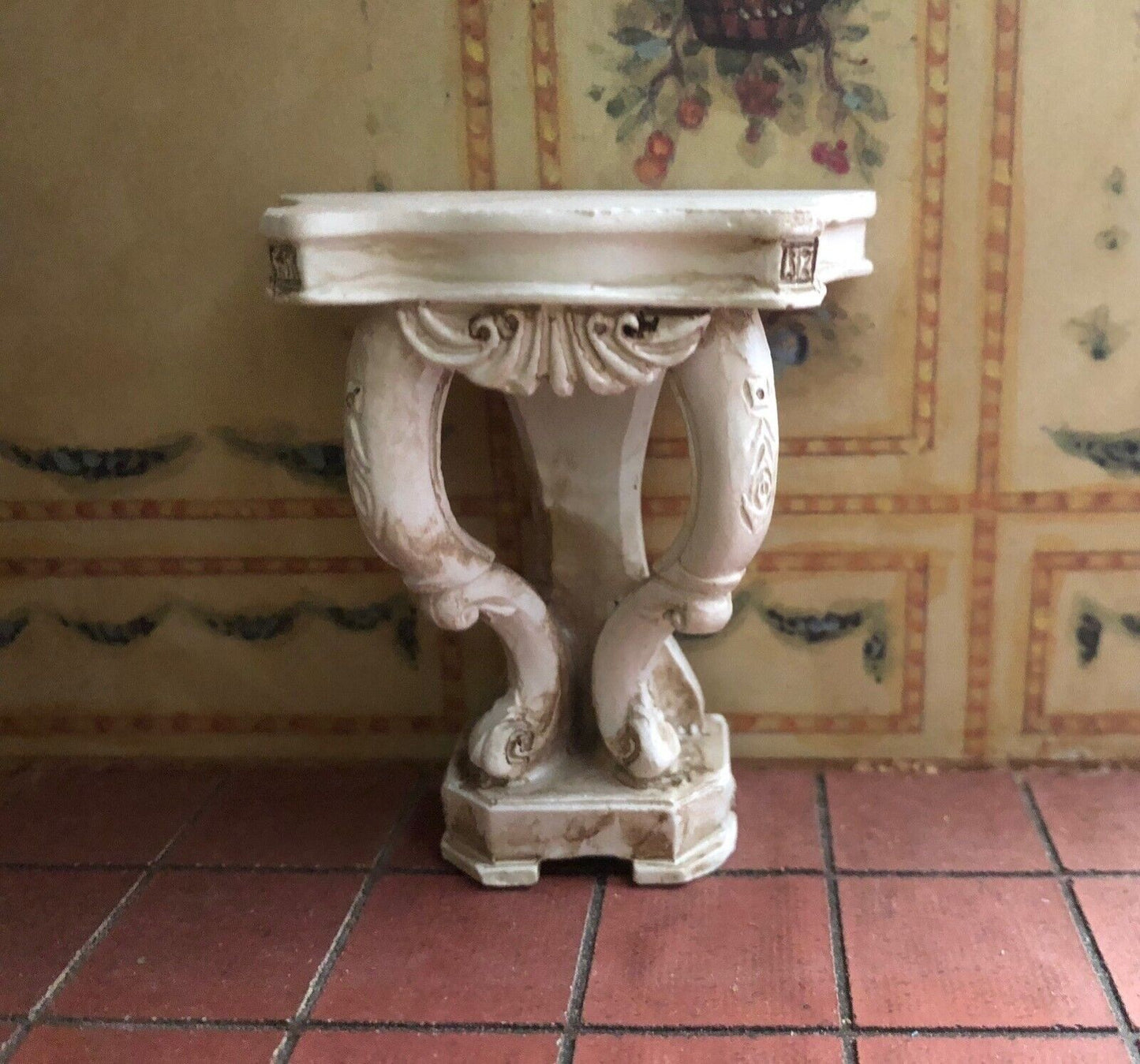 French Style Console Table, Dolls House Miniature, Furniture 1.12 Scale Hall