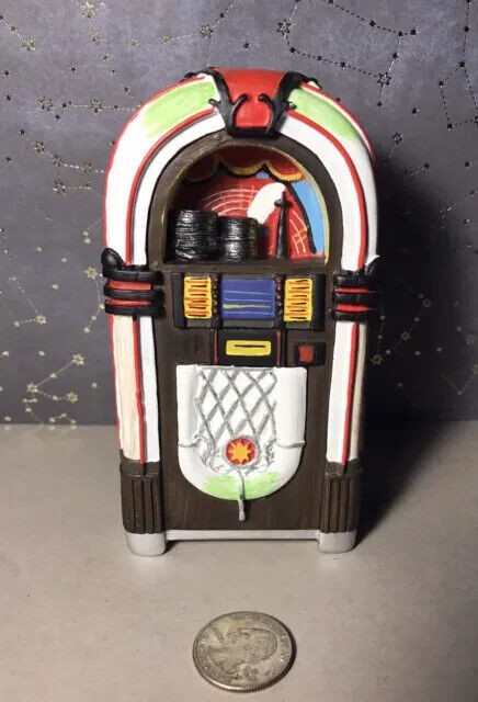 1950'S Jukebox, Dolls House Miniature, 1/12 Scale, Bar Pub, Music Accessory