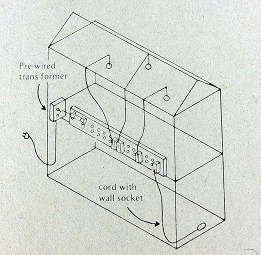 Dolls House Lighting Socket Power Strip Lighting Kit 15 Piece Wiring Set 12v