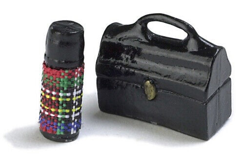 Lunch Box & Thermos, Dolls House Miniatures Kitchen Accessory