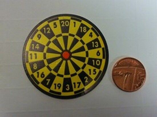 Dartboard For a Dolls House Miniature Darts Board Ideal For Games Room Or Pub