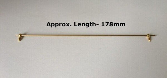 Long Solid Brass Curtain Rail 178mm, Dolls House Miniature Home Decor
