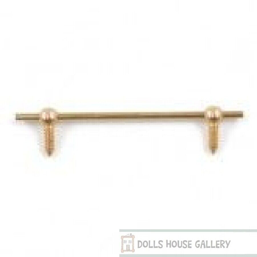 Short Solid Brass Curtain Rail 50mm, Dolls House Miniature Home Decor