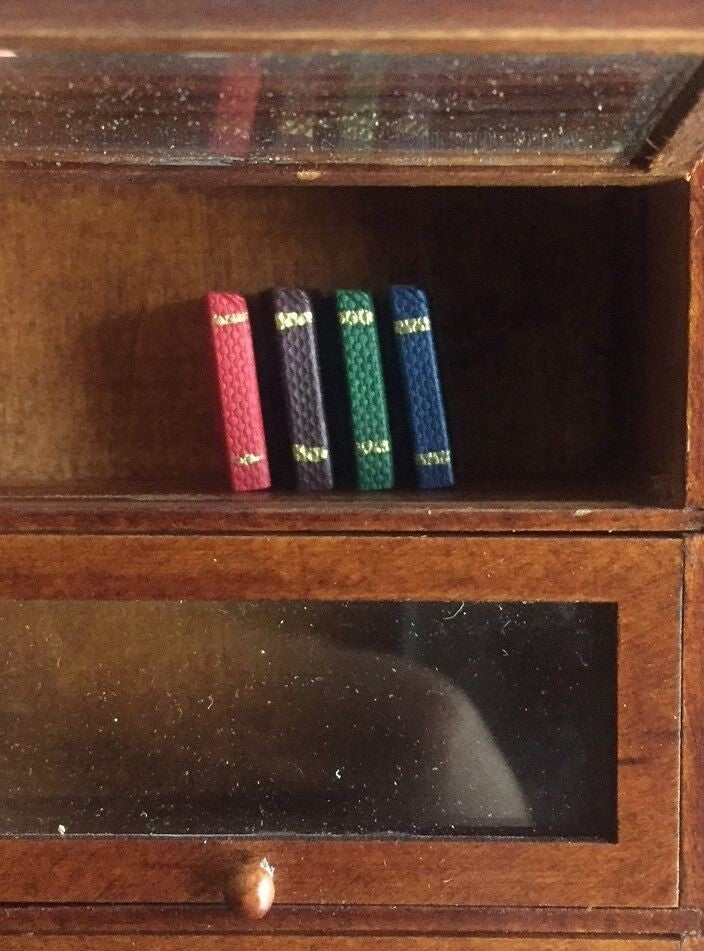 12 Books, Dolls House Miniature, Stationery, Library, Book Writing Miniatures
