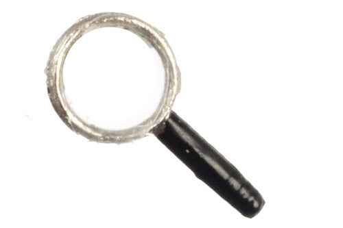 Magnifying Glass, Dolls House Miniature Study Educational, 1.12 Scale.