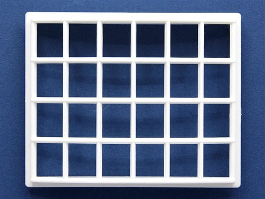 12th Scale Plastic Georgian 24 Pane Bow Window, Dolls House Miniatures, DIY
