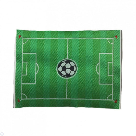 Football Rug, Dolls House Miniature, Nursery Kids Room, Soccer Mat, Carpet,