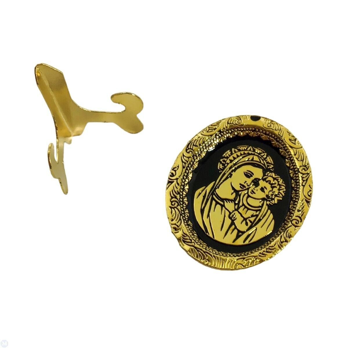 Gold Display Plate, Religious, Doll House Miniature 1.12 Scale, Ornamental