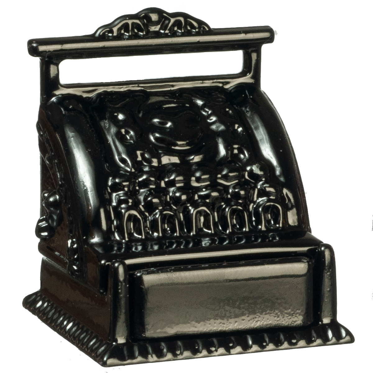 Black Cash Register, Dolls House Miniature, Shop, Pub Till, Equipment .