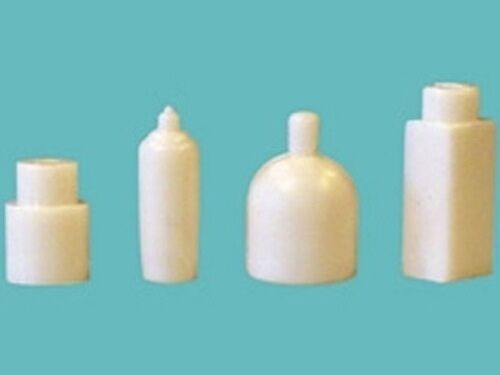 Set/4 Bath Jars.  Dolls House Miniature, Bathroom Accessory 1/12 scale.