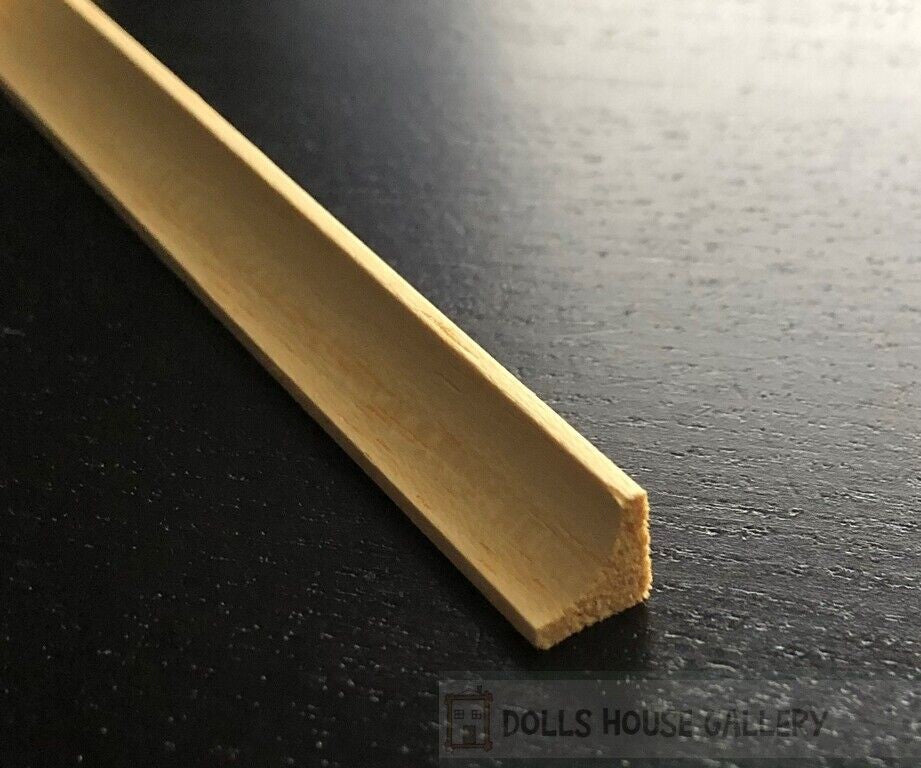 3 Lengths Of Coving 43cm, Dolls House Miniature, 1.12 Scale