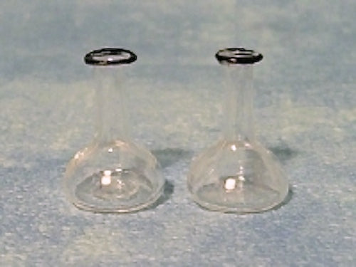 Pair of Chemist's Flasks Dolls House Miniature Lab Chemistry Biology Toys