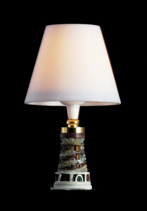 Table Lamp in the Design of a Lighthouse, Dolls House Miniature 12 Volt