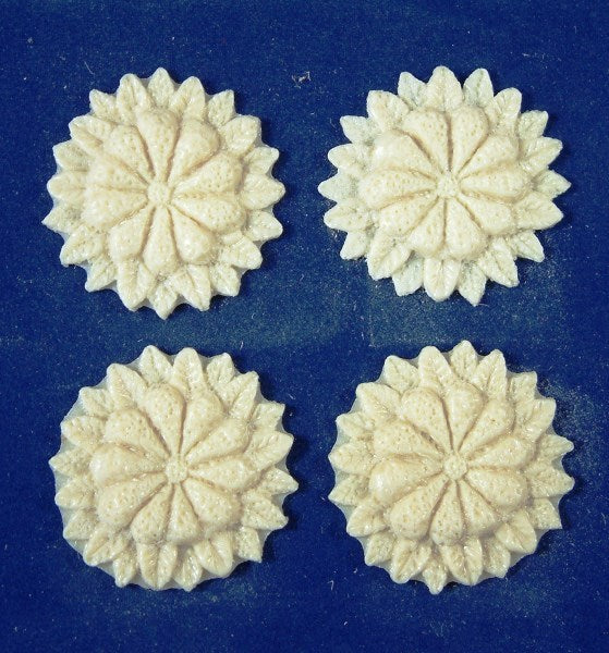 Round Wall Or Ceiling Plaques 30mm Diameter 4 Pack, Dolls House Miniatures, DIY