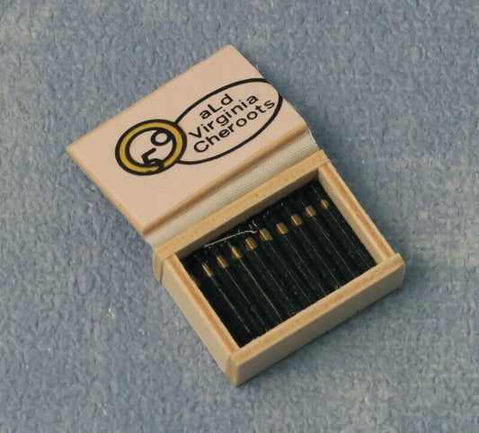 Wood Cigar Box, Dolls House Miniatures, Study Pub Bar 1.12 Scale