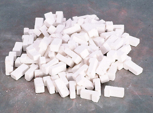 125 White Corner Bricks, Dolls House Miniature, DIY, Crafts
