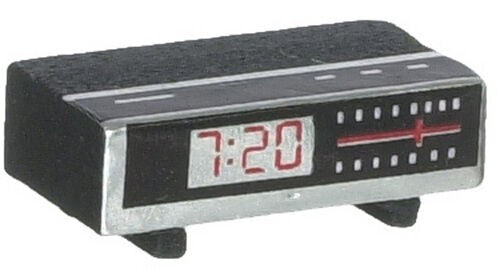 Clock Radio, Dolls House Miniatures, Bedroom Accessory, Alarm Clock Digital