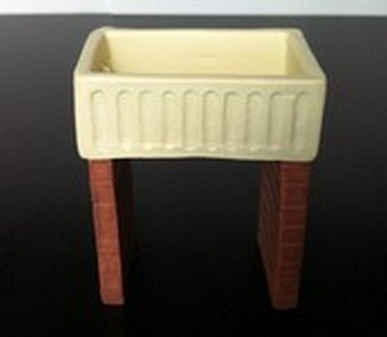Belfast Sink Dolls House Miniatures,  Kitchen Furniture, Washing Up Pots & Pans