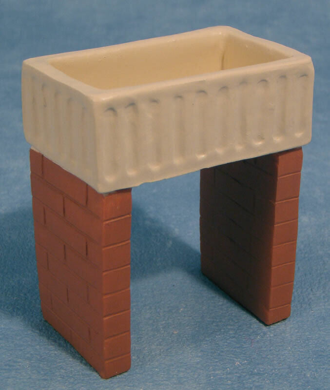 Belfast Sink Dolls House Miniatures,  Kitchen Furniture, Washing Up Pots & Pans