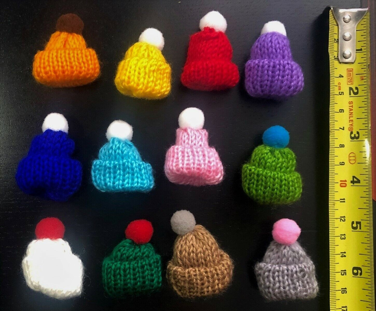 One Bobble Hat, Dolls House Miniature, Doll Accessory, Price is for ONE ONLY