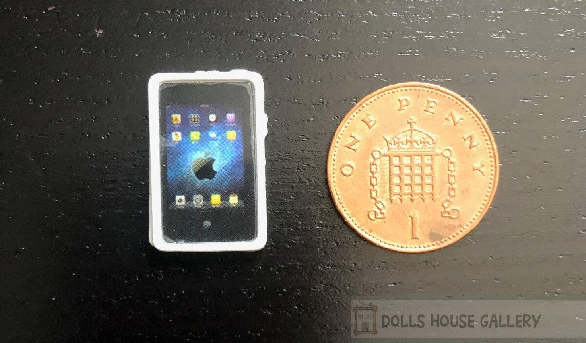 Smart Pad In White, Dolls House, Miniature 1.12th Scale, Miniature Accessory