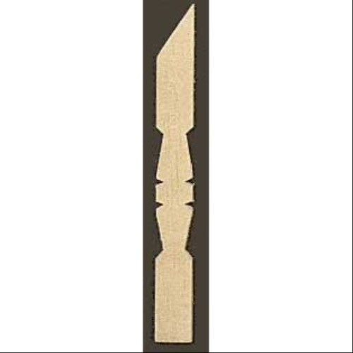 Flat Baluster Angle 12 Pack Dolls House Miniature Stairs / Banister DIY