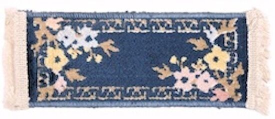 Peking Blue Rug Made In Belgium, Dolls House Miniature, Soft Furnishing,