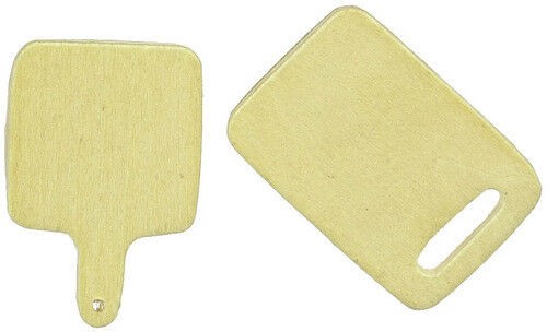 Chopping Board, Two Pack, Dolls House Miniatures Kitchen Accessory