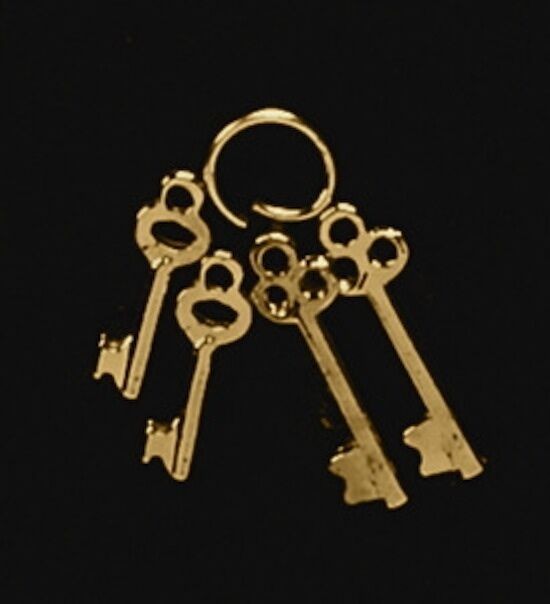 Set of Keys Dolls House Miniatures,  Fixture & Fittings Door Locks