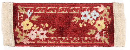 Peking Maroon Hall Rug, Made In Belgium, Dolls House Miniature Decor Floor