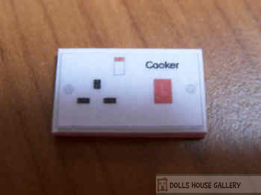 Cooker Wall Switch, Dolls House Miniature, Room Accessory Kitchen