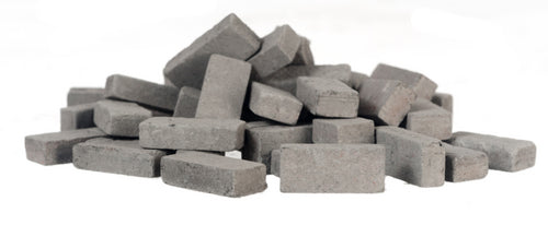 Charcoal Bricks Approx.325 Bricks, Miniatures 1.12 Scale Building Components