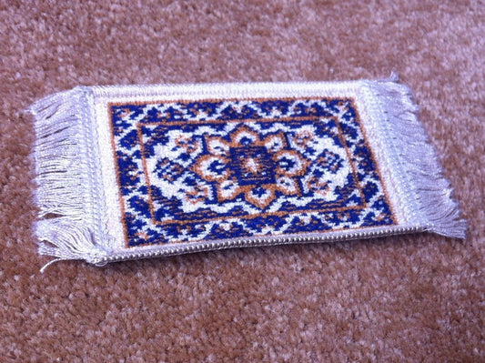 Quality Wool Rug 7, Dolls House Miniature, Home Decor, 1.12 Scale 150mm Long