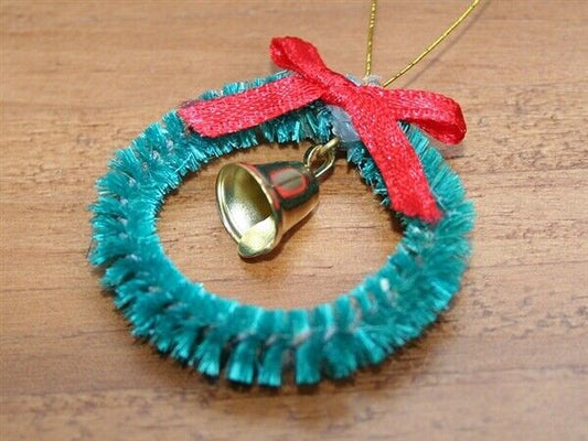 Christmas Wreath, Dolls House Xmas Miniature, Decoration, Decor