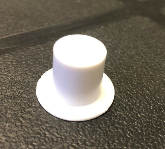 1 White Small Plastic Top Hat , Miniature Dolls House Miniatures Clothing