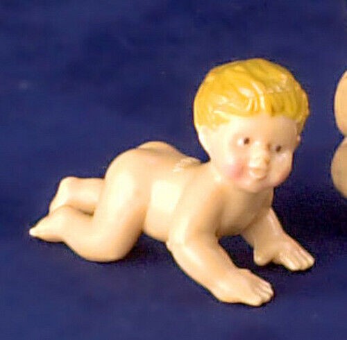 Baby Crawling, Dolls House Miniature, 1.12 Scale
