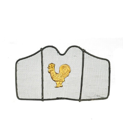 Black Fire Screen Rooster, Dolls House Miniature Fireplace 1.12th Scale