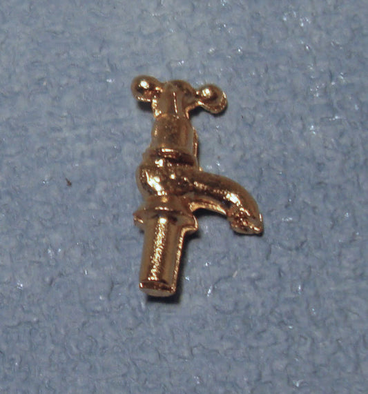 Brass Tap, Dolls House Miniature, Building & DIY Plumbing, Kitchen
