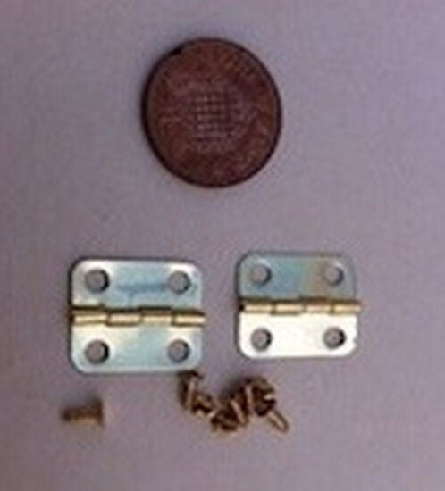 Medium Hinges & Screws, Dolls House Miniature, Building & DIY