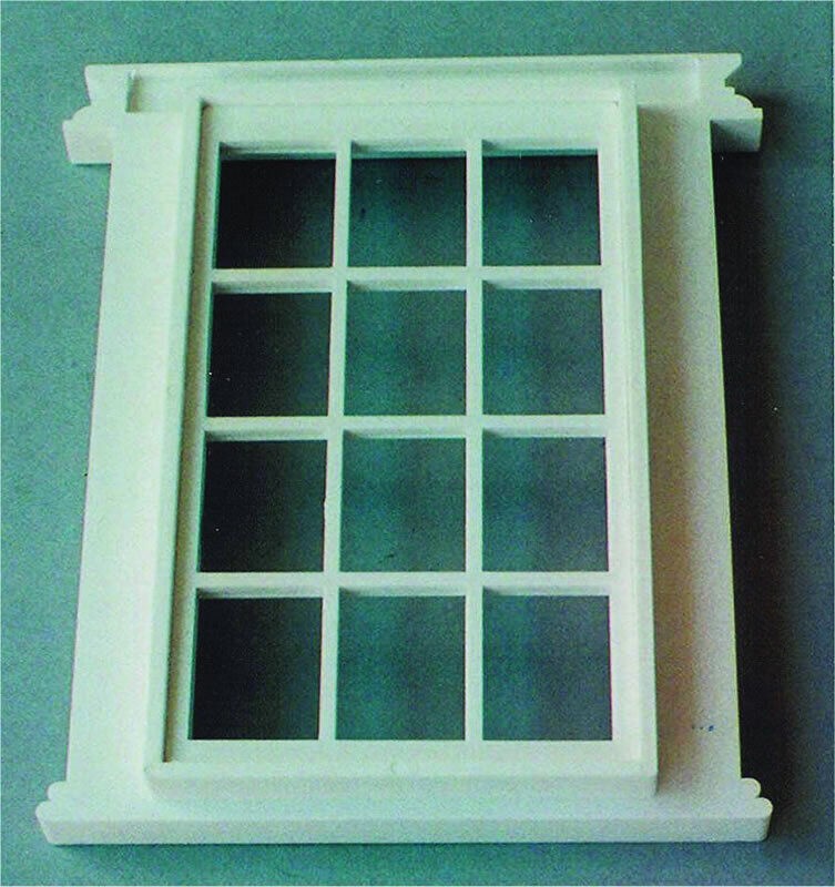 Georgian 12 Pane Window, Doll House Accessory, Miniature Window. 1.12 Scale