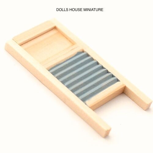 Wooden Ribbed Washboard, Dolls House Miniature 1:12th Scale