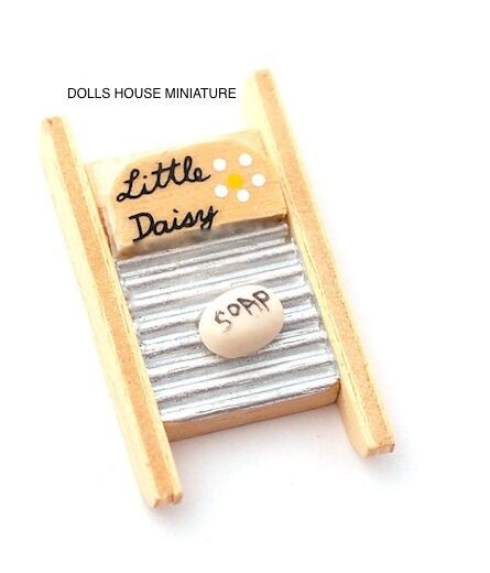 Wooden Washboard, Dolls House Miniature  1:12th Scale, Laundry