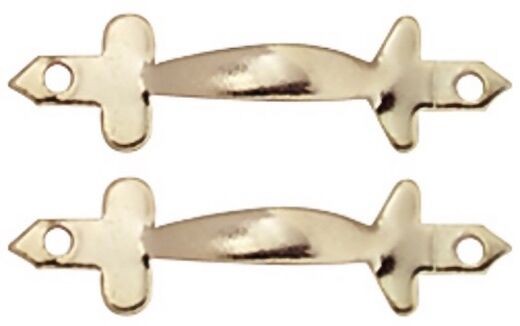 Pair of Gold Coloured Door Pulls, Doll House Miniatures, Handles Door, Cupboard