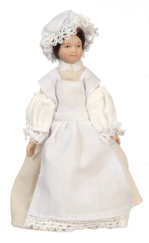 Victorian Maid, Dolls House Miniature 1/12 Scale, Female Doll