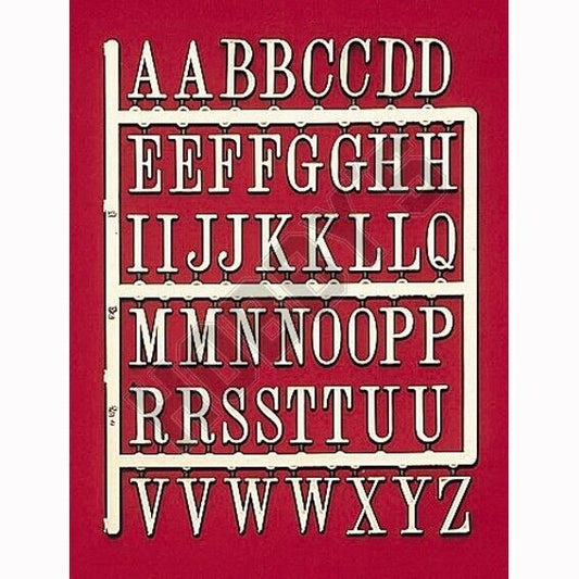 3D Adhesive Backed Gold Letters 19mm, Miniature Shop / House Lettering, Name