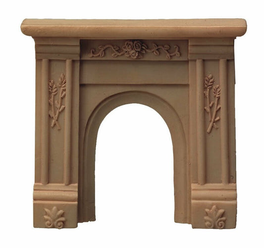 Cream Fireplace, Dolls House Miniature, 1.12 Scale Surround