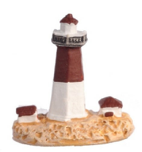 Tiny Lighthouse, Doll House Miniatures Ornament 1,12 Scale, Sea Nautical